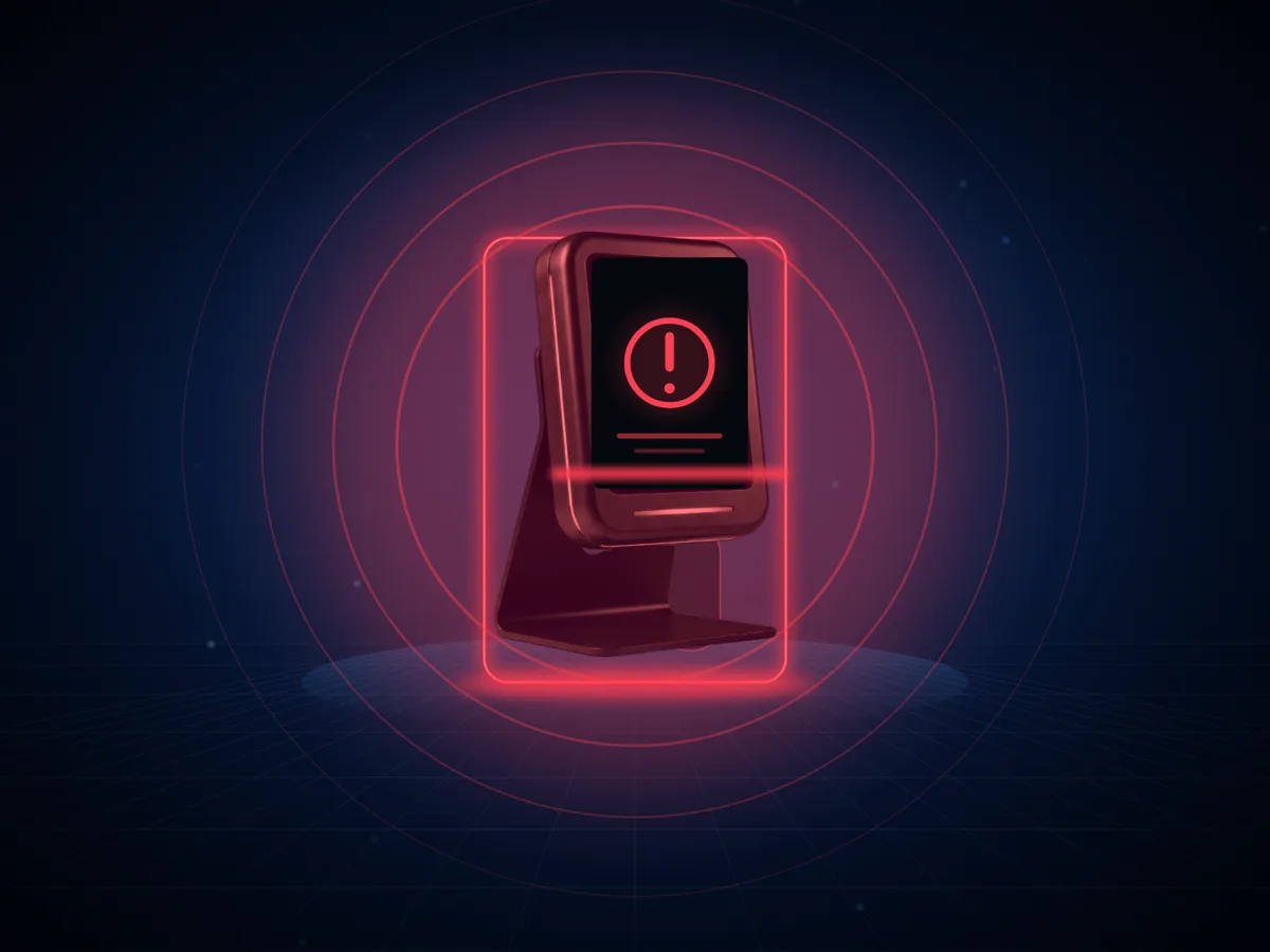 Step 3: the driver display turns red because someone is still onboard